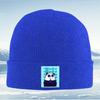Happy panda boba tea drink Unisex Women Unisex Knitted Hat Beanie Pullover Cap Winter Thermal Warm Christmas Outdoor Cycling Hiking