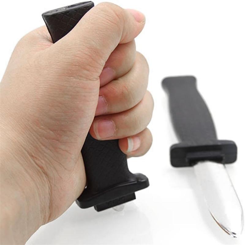 Retractable Fake Knife Toy Plastic Prop Trick Blade Halloween Fools Day Party Cosplay Gadget for Playing Joke