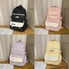 Letter Backpack For Women College Students Nylon Casual Travel With Antiload Features For Daily Use