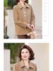 Mom's 2025 Woolen Jacket - Elegant Spring/Fall Style for Middle-Aged & Elderly Women