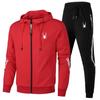 Men's Casual Running Sportswear Set, Zipper Jacket and Pants Two-piece, Fitness Jogging Wear, Spring and Autumn, 2024 New