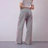 Женские длинные брюки с низкой посадкой, эластичной талией, регулируемые повседневные брюки с карманами, свободные