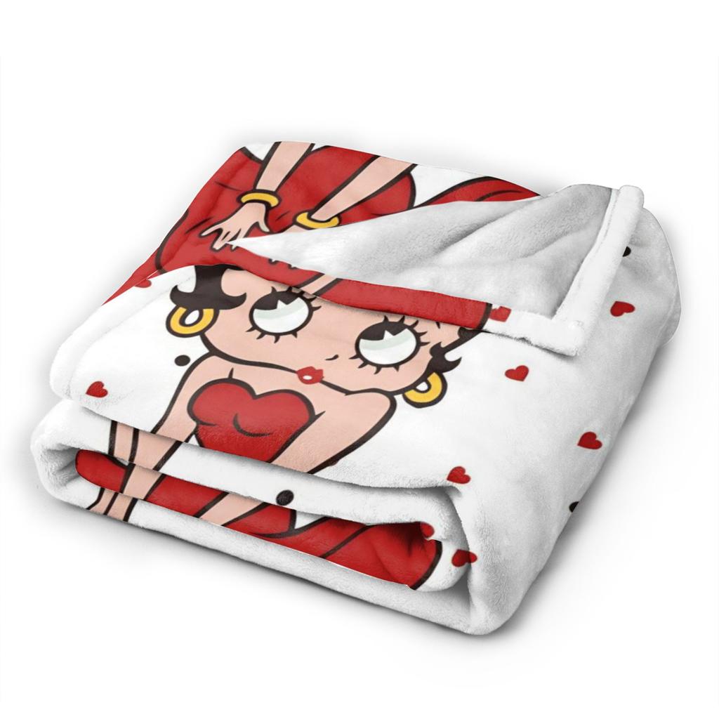 Плед B-Bettys Boops Super Soft Warm Throw Blankets для кровати 50x60 дюймов Различные размеры Покрывала для кровати
