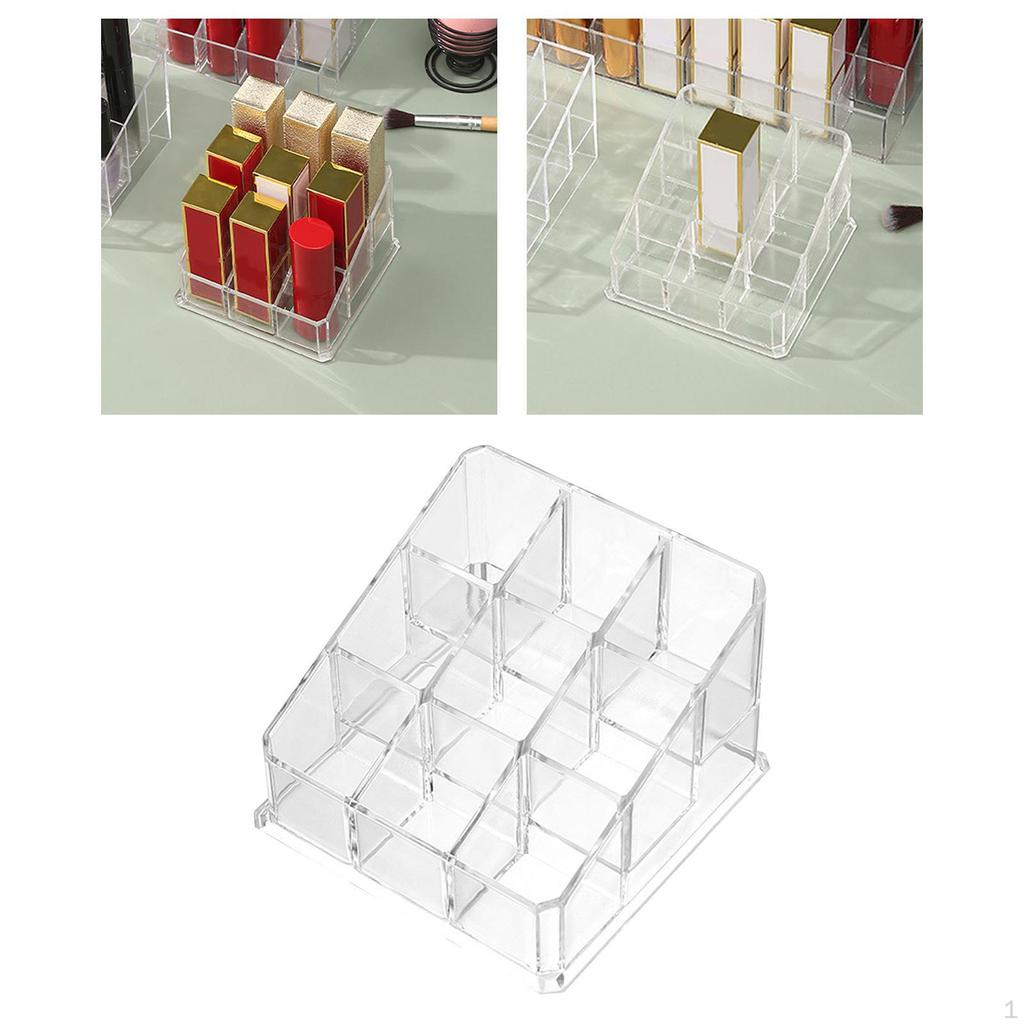 Lipstick Holder Acrylic Storage Clear Display Organizer Case for Lip
