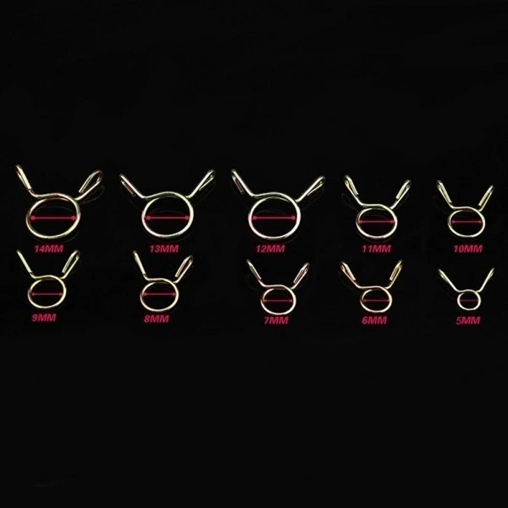 M5-M14 for Motorcycle Air Tubing Water Pipe Tubing Spring Clamps Hose Clamp Fuel Line Hose Clips