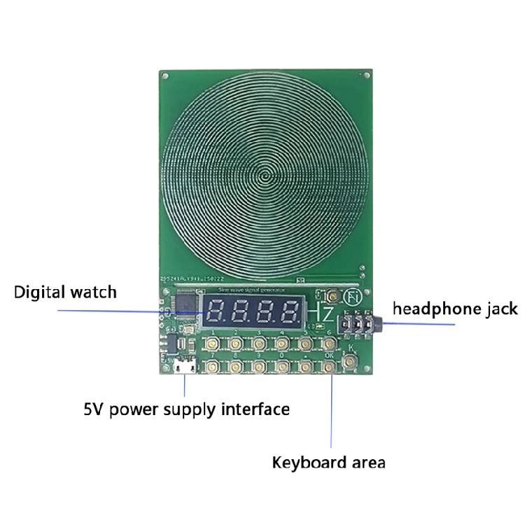 High Precise Schumann Waves Generator 7.83Hz with Type C Power Supply and Music Output Interfaces Stable Operate