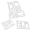 1/2/3 Sets Handmade Flexible Record Template DIY Scrapbooking Dot Grid Journals Planner Flexible Drawing Checklist Stencils Tools