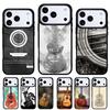 Чехол для телефона Музыкальный инструмент Гитара для iPhone 17 16 15 14 13 Pro Max Задняя крышка для 12 11 Pro Coque