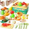 Children'S Pizza, Vegetable Play House Folding Storage Basket, Simulated Fruit Chechele Kitchen Cooking Toys