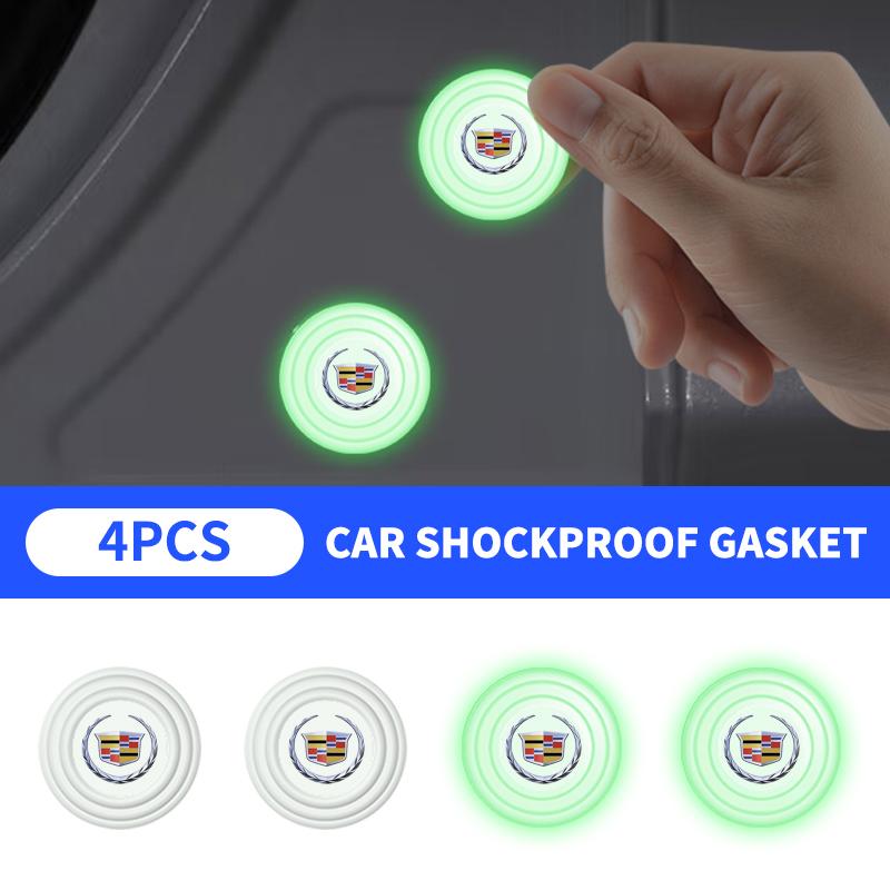 1/2/4Pcs Luminous Car Door Shockproof Pads Anti-collision Pad For Cadillac Escalade CTS ATS SRX STS XT5 XT4 XT6 XTS CT4