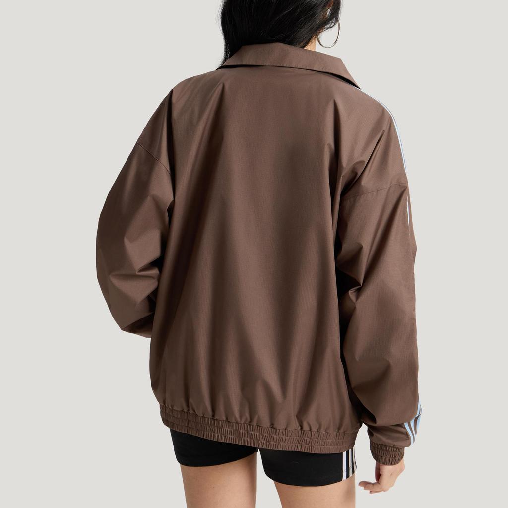 adidas Оригинальная унисекс ретро спортивная куртка коричневая KV8875