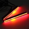 2x Red/Amber Switchback Flowing LED Car DRL Brake Stop Turn Signal Light Strips