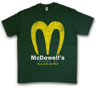 ФУТБОЛКА MC DOWELL'S Знак Эмблема Логотип Компания Прибытие Замунда В Америку