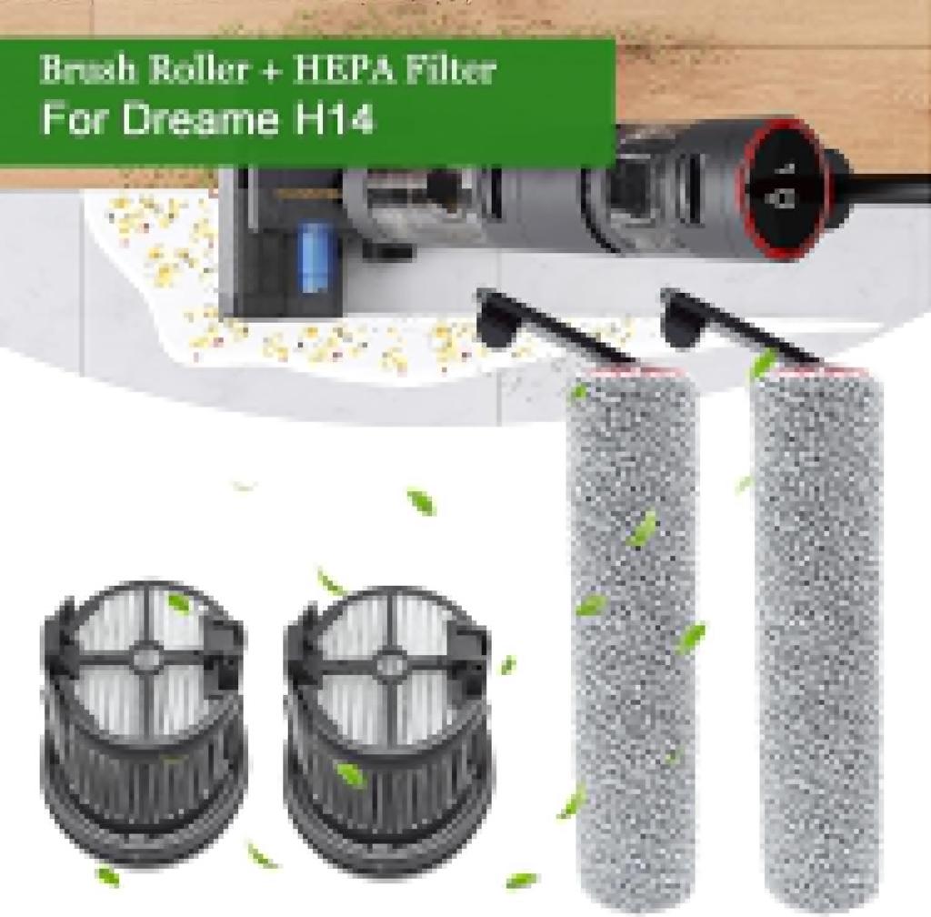 Для пылесоса Dreame H14 Dual / H14 Pro / H14 / H20 Pro Plus / H20 Ultra / H30 Ultra Ролик Фильтр HEPA Аксессуары