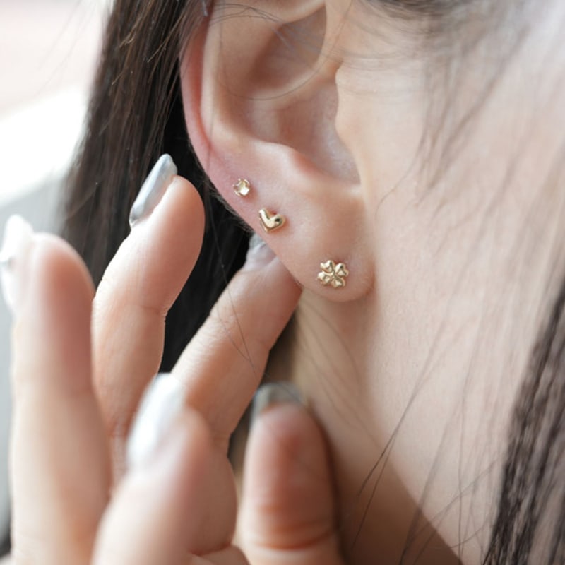 Youngglow 14k пирсинг звезда клевер