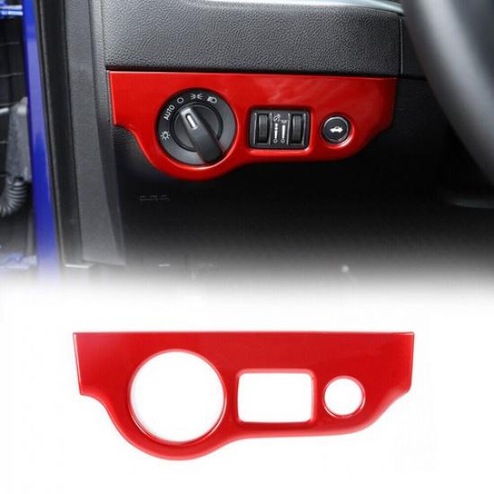 Red Central Console Interior Exterior Decor Set Cover Trim for Dodge Charger 15+