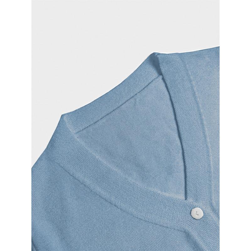 YYFS Женские модные повседневные весенне-осенние однотонные блузки и рубашки с v-образным вырезом и длинным рукавом с принтом