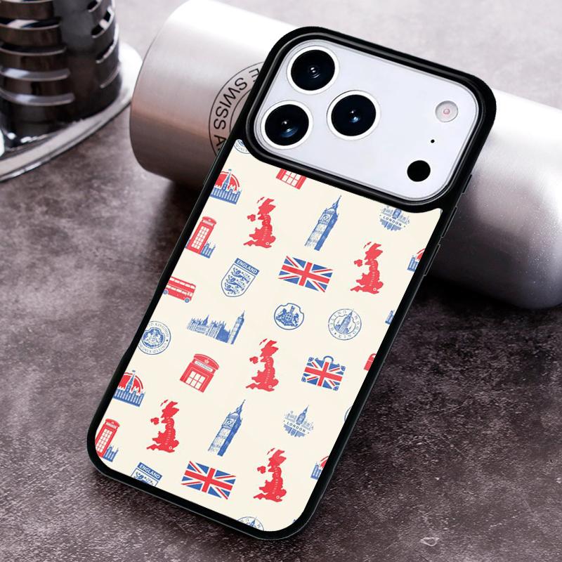 Чехол для телефона London Bus England Big Ben для iPhone 17 16 15 Pro Max Air 14 13 12 11 Plus Ударопрочный Capa Cover