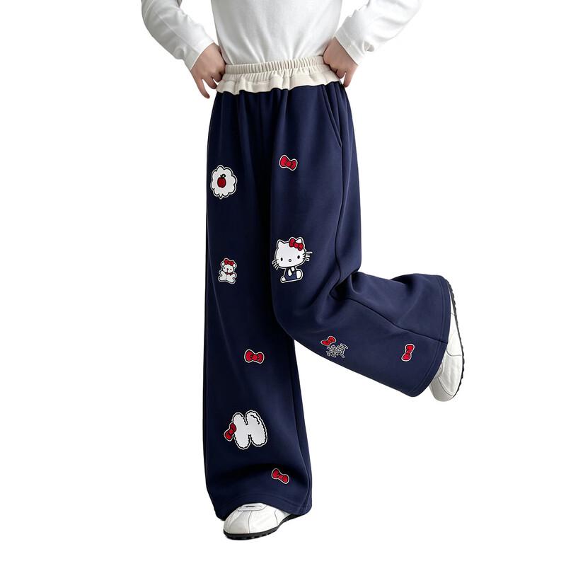 Hello Kitty Girls' Casual Wide-Leg Pants