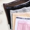 FINETOO Женские хлопковые трусы-боксеры, безопасные трусики, однотонное бесследное нижнее белье, мягкие и удобные трусы