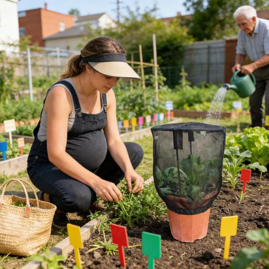 Садовая сетка от птиц, укрытие для растений, сетка-барьер от насекомых и птиц с застежкой-молнией, москитная сетка, защитное покрытие для томатов, для садовых цветов, черники