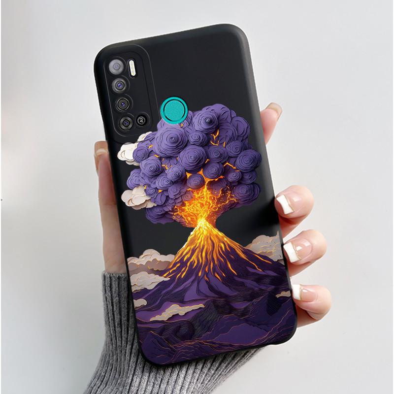 Для Tecno Pouvoir 4 Pro LC8 Чехол Эстетичный Милый Кот Ударопрочный Силиконовый Мягкий ТПУ Чехол Для Tecno Pouvoir 4 Чехол LC7 Оболочка Funda