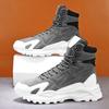 Men's Boots 2025 New High Top Casual Sneakers Comfortable Platform Lace Up Trainers Outdoor Hiking Travel Shoes Tenis Masculino