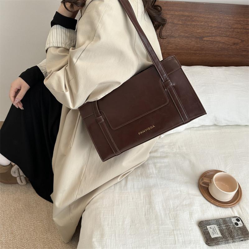 Elegant Pu Leather Shoulder Bag For Women Stylish Small Crossbody Bag Daily Use