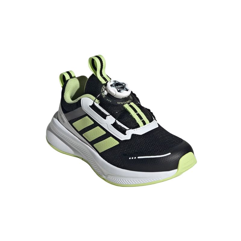 Adidas Fortarun 4.0 Habu Versatile Comfortable Durable Low-Top Kids Running Shoes Kids Running Shoes Black Green KJ6281