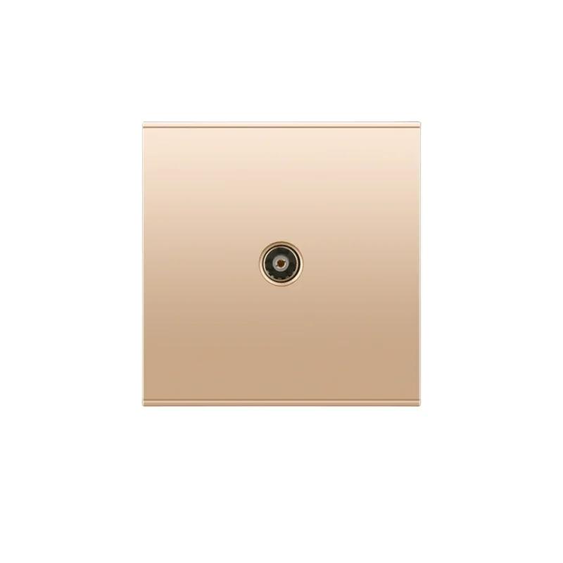 Uk Type 86 13A Универсальный розовое золото 220 В настенный большой деформированный 1-клавишный 2-позиционный крестовой выключатель света, USB электрическая розетка