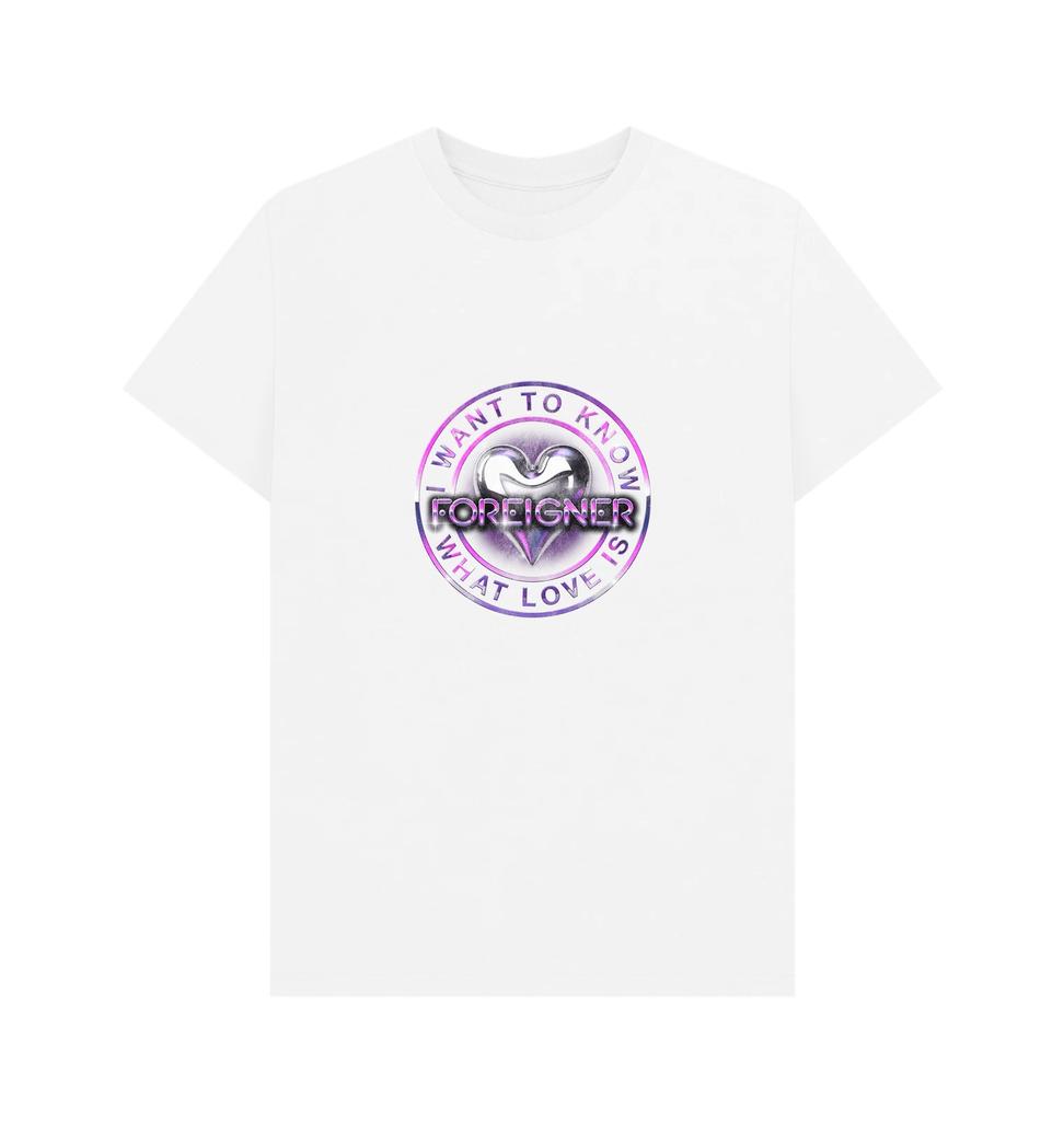 PREMIUM OFFICIAL Foreigner Foreigner Rock Band What Love Is White T-Shirt