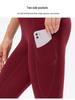 Women's Fleece-Lined High-Waisted Yoga Leggings with Pockets - Warm for Autumn/Winter - Style 12366