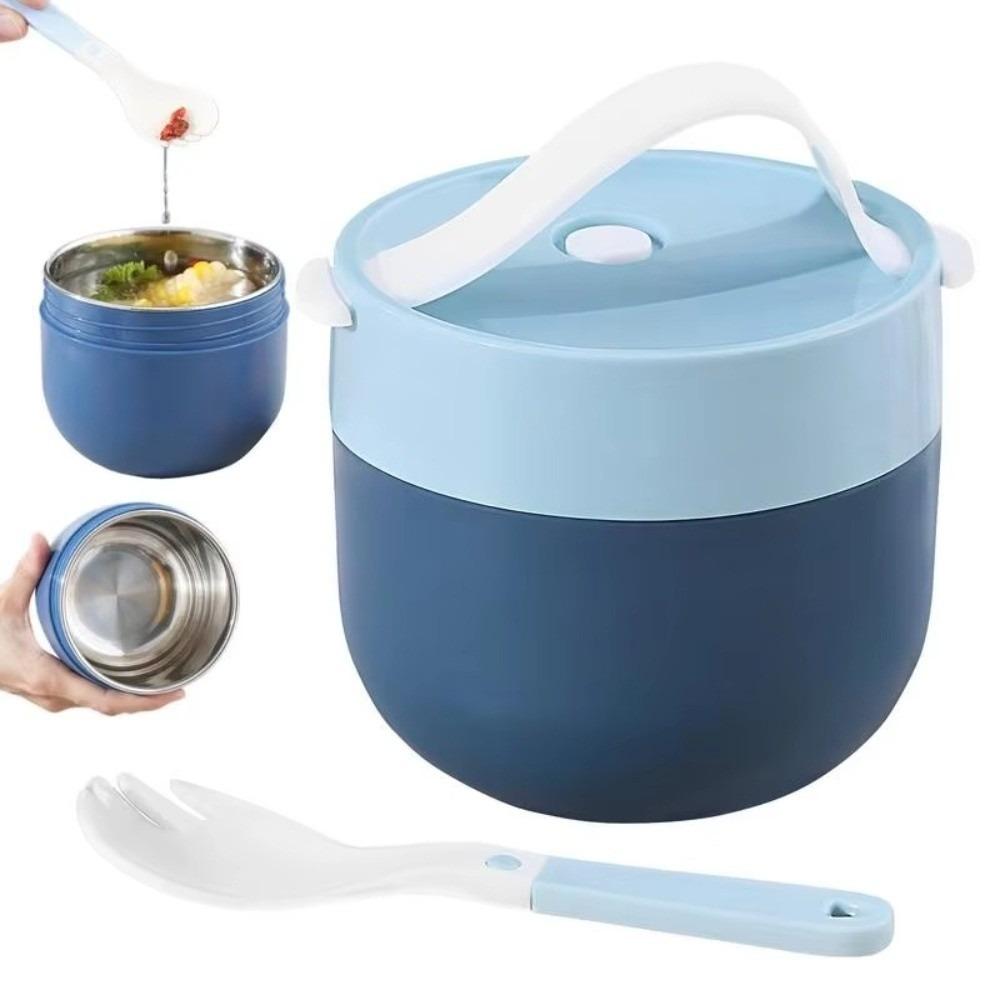 600ml Insulated Soup Cup Dopamine Thermos Containers Portable Stainless Steel Lunch Box  for Kids