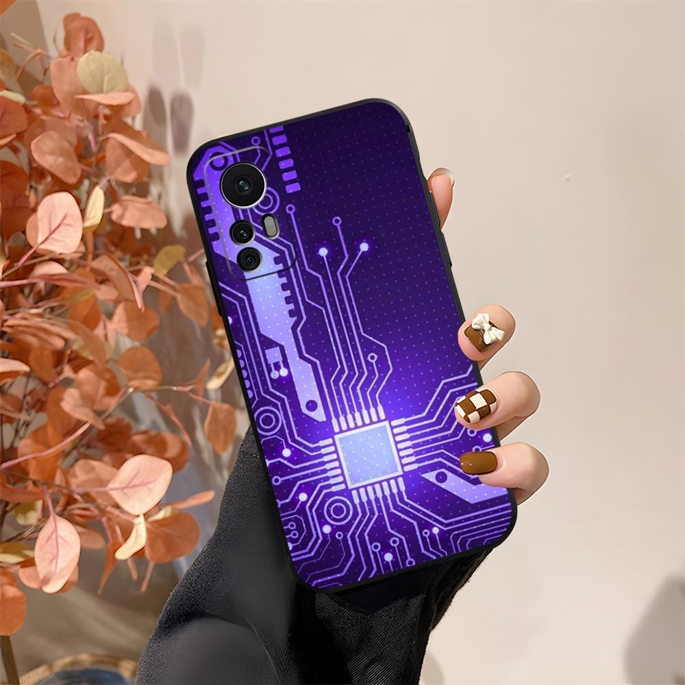 Крутой чехол для телефона с платой Circuit Board Fundas Для Xiaomi 15 14 12 Lite Pro 13 11t POCO X5 M6 M5 X6 X3 F5 F6 Pro Чехол