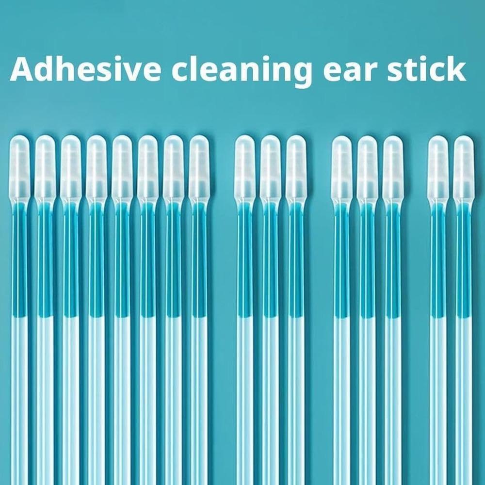 48pcs Flexible Soft Sticky Ear Cleaning Sticks Reusable Reusable Ear Cleaning Tools  For Travel