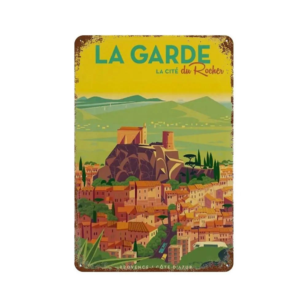 Путешествия Города Табличка Металлические Знаки Винтажный Плакат Япония Таиланд Италия Пейзаж Ретро Тарелка Искусство Живопись Домашний Бар Паб Клуб Декор