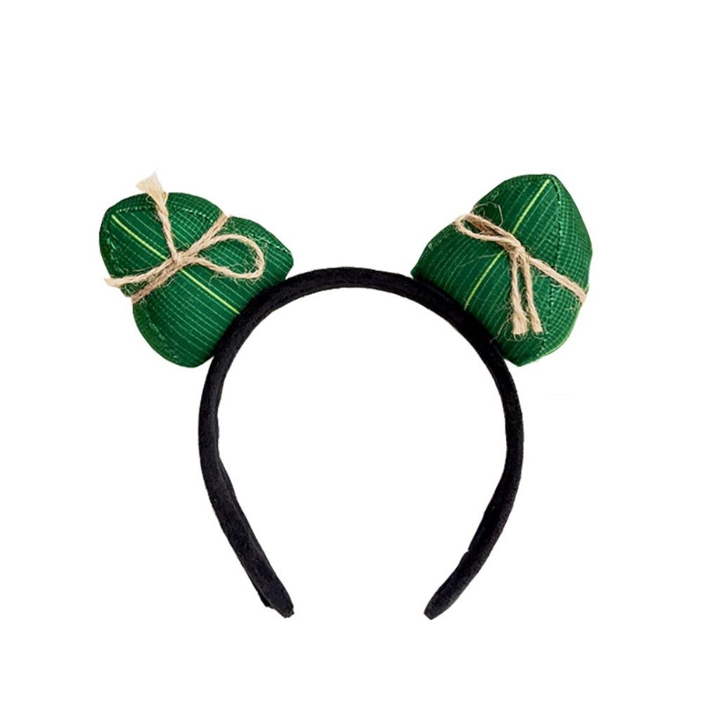 Chinese Style Zongzi Headband Soft Dragon Boat Festival Hairband Dragon Boat Festival