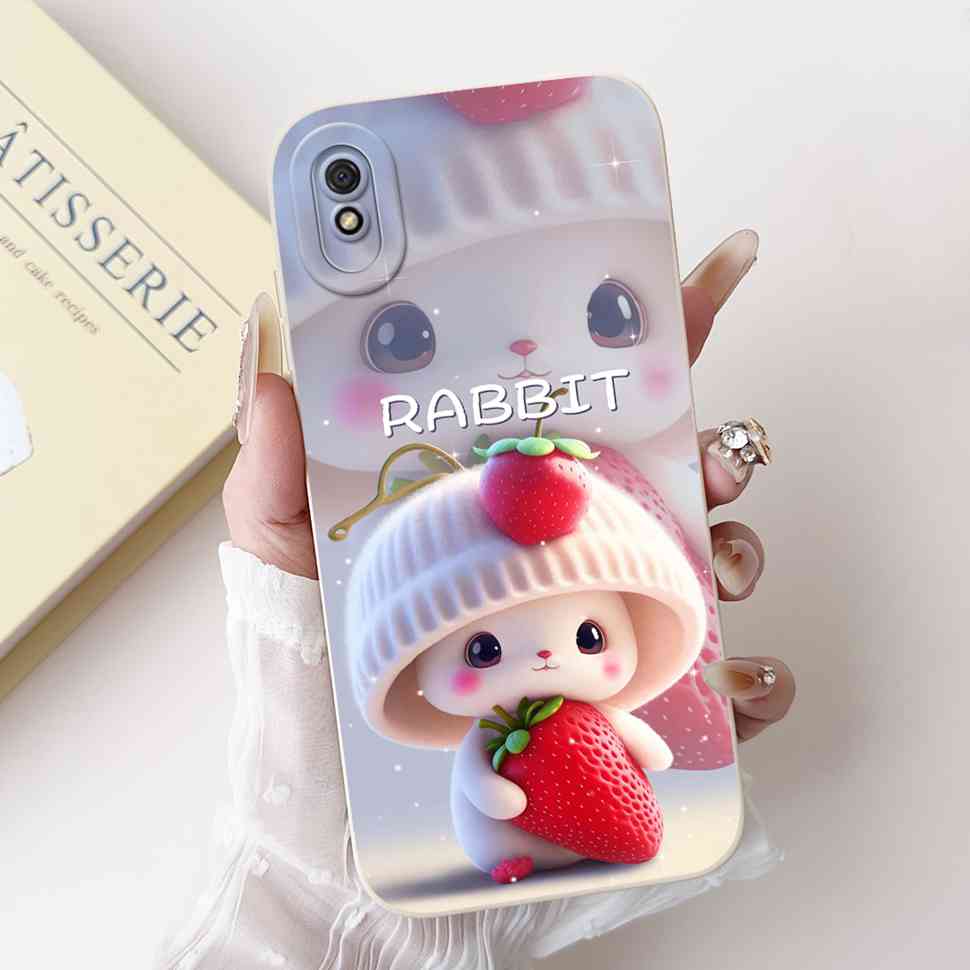New For Redmi 9A M2006C3LG Case Fashion Girl Bow Rose Soft Silicone Cover For Xiaomi Redmi 9AT 9 A 6.53" Shockproof Phone Casing
