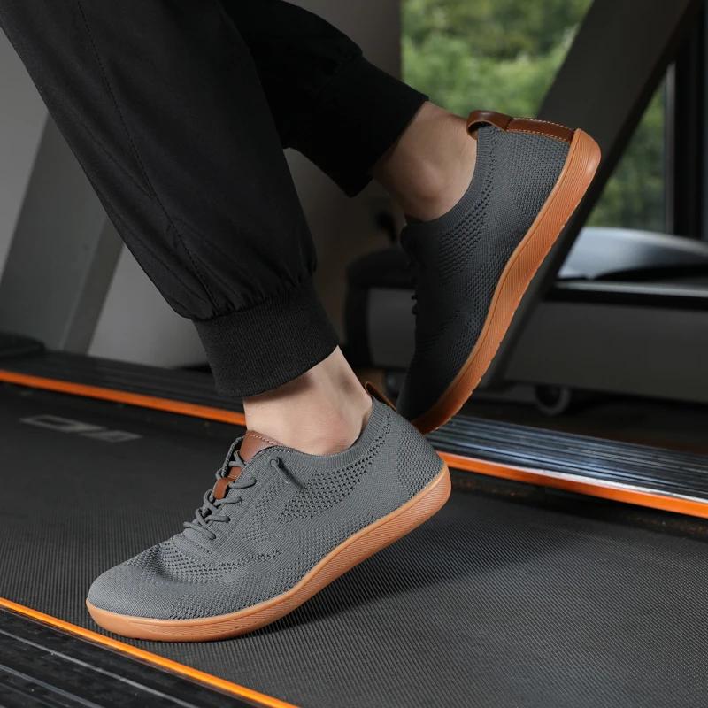 Кроссовки с широким носком для ходьбы для мужчин и женщин, кроссовки для босиком на плоской подошве, дышащие, удобные, повседневные, тренировочные, для вождения, новые