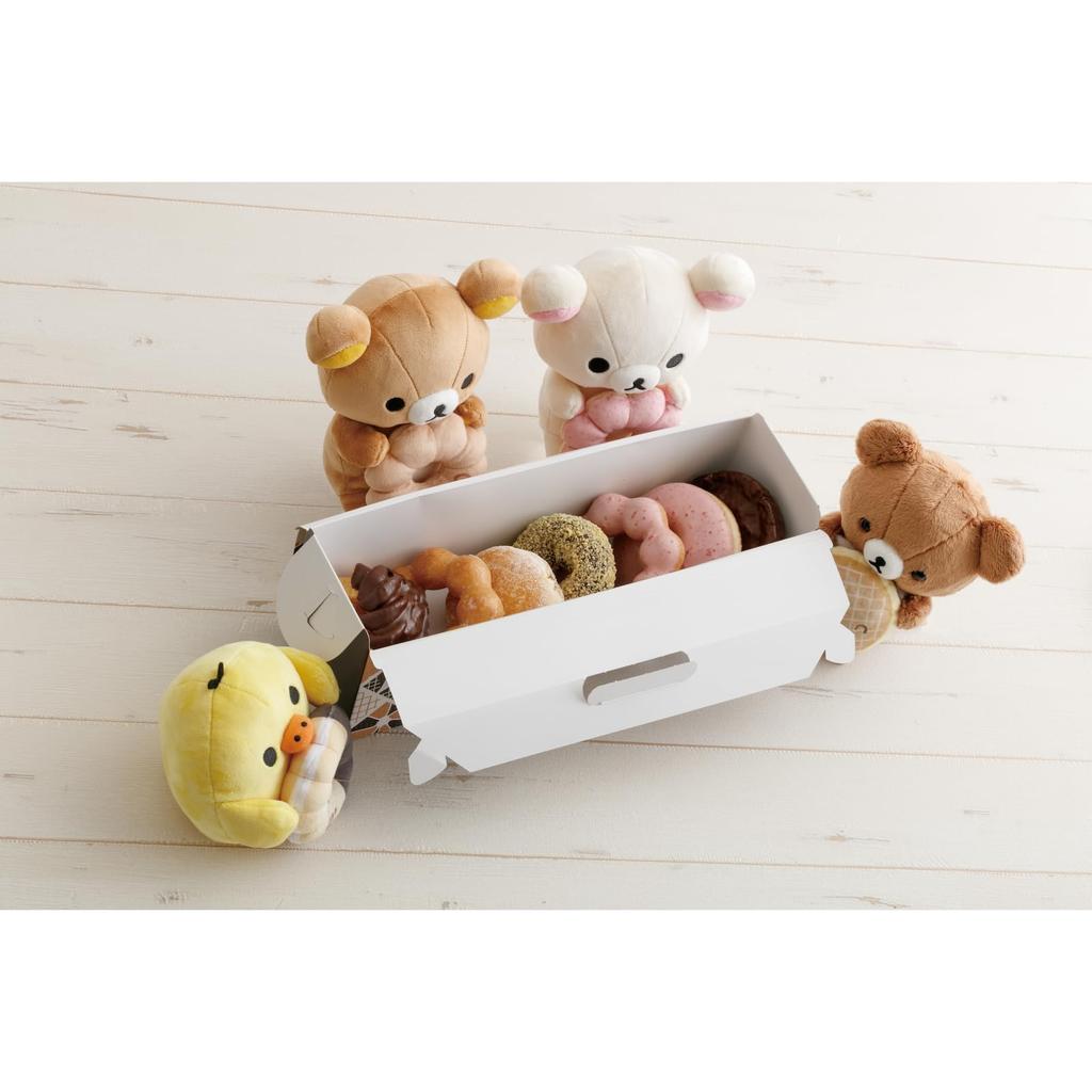 MV27101 Rilakkuma X Mister Donut Donut Makumaku Plush Toy Rilakkuma