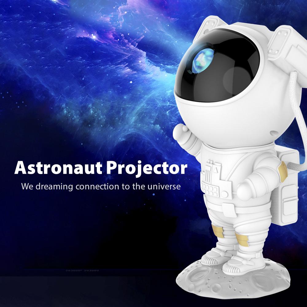 USB Astronaut Projector Starry Sky Galaxy Stars Projector Night Light LED Lamp for Bedroom Room