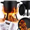 Cast Iron Cauldron Disassembled Pot & Grill Pan 348000