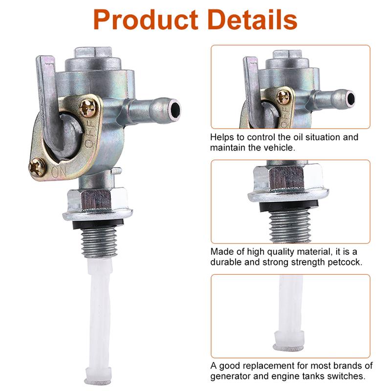 Fuel Switch Gas Tank Fuel Switch Valve Gas Fuel Valve Pump Petcock Oil Tap M10 x 1.25 Petcock Oil Tap