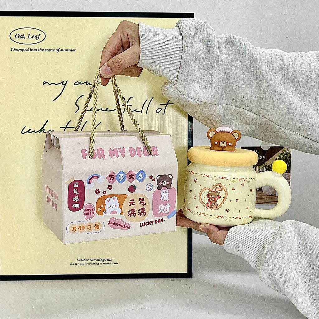 Кружка Щенок Керамическая Милая Чашка для Воды Бытовая Детская Кружка для Молока Высококачественный Сувенир Подарок на День Рождения