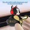 Cute Cat Car Air Freshener Pilot Auto Accessories Interior Perfume Diffuser Rotating Propeller Outlet Fragrance Magnetic Design