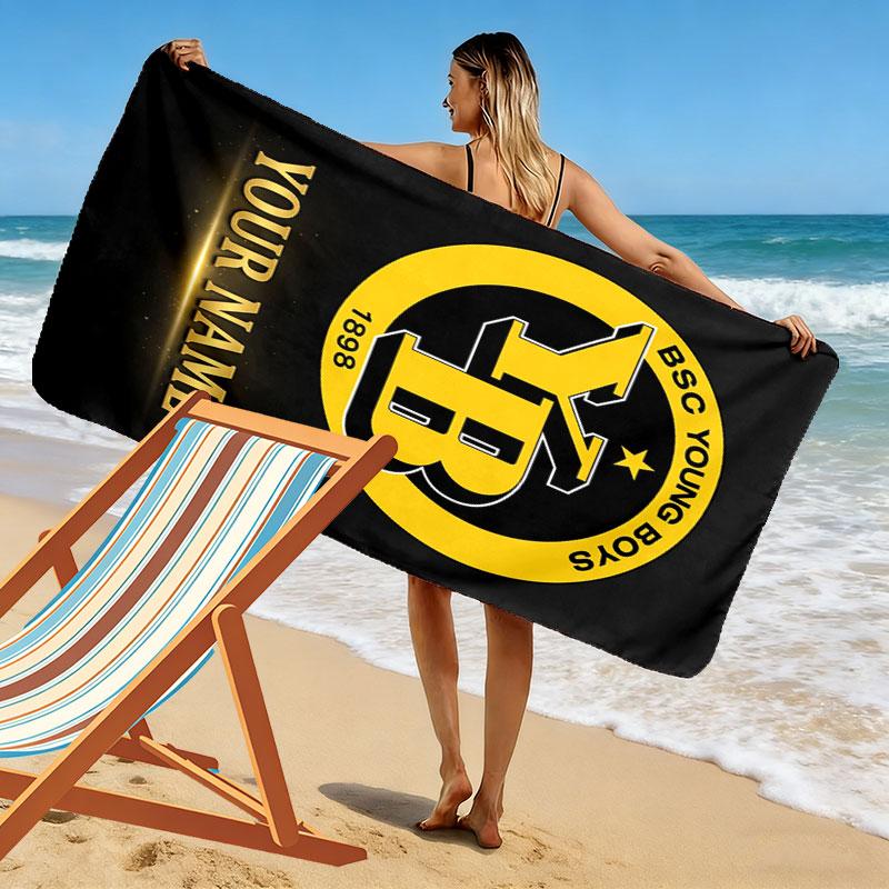 Custom Yb Print Beach Towel, Large Soft Quick Dry Towel for Beach Camping Swimming