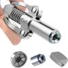 Grease Gun Coupler 10000 PSI Two Press Easy To Push Grease Gun Oil Pump Car Syringe Lubricant Tip Grease Nozzle