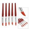5pcs Red Large sized Rubber Tip Paint for Clay Sculpture Pottery Shaping Carving Tool