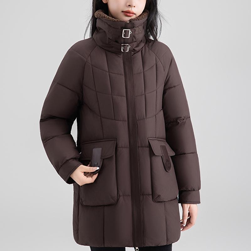 Fashion Woman Long Parkas Winter Coat Plus Size Loose Thick Warm Outerwears Elegant Women's Jackets