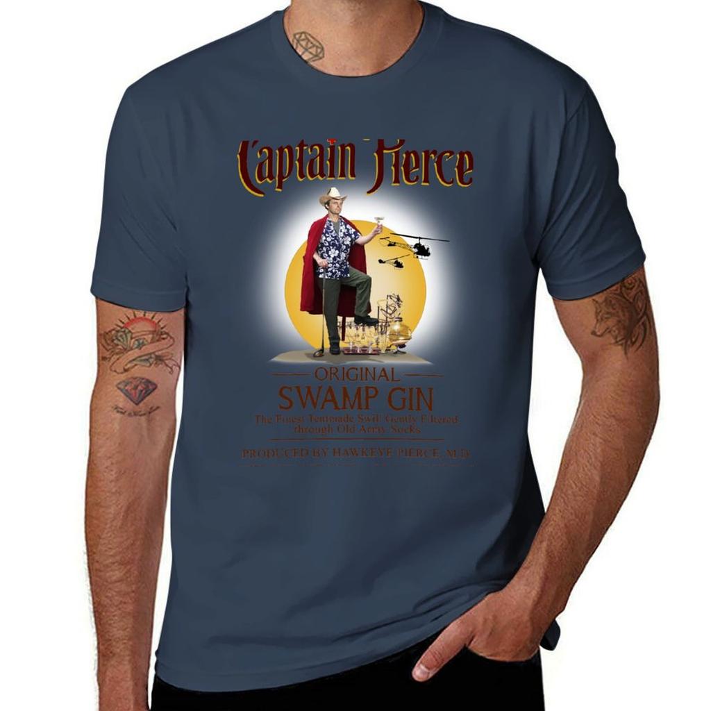 Captain Pierce Swamp Gin Tshirt Big And Tall Solid Color Tshirt
